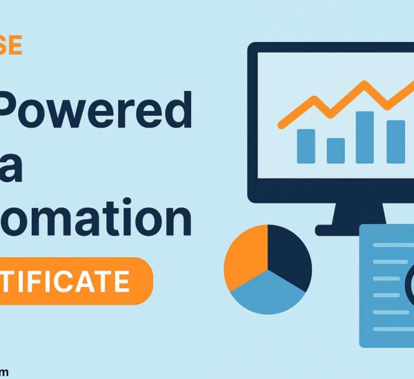 Master AI-powered data automation with SmartNet Academy's course and gain hands-on skills in automating workflows, analyzing data, and creating impactful visualizations. Earn a certificate and advance your career in data-driven decision-making.