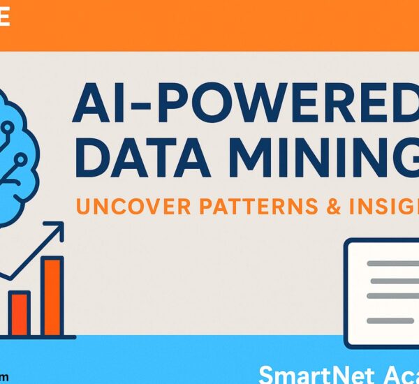 AI-Powered Data Mining Uncover Patterns and Insights is a professional course by SmartNet Academy offering a certificate that validates your ability to use AI tools for discovering patterns and solving real-world data problems across industries