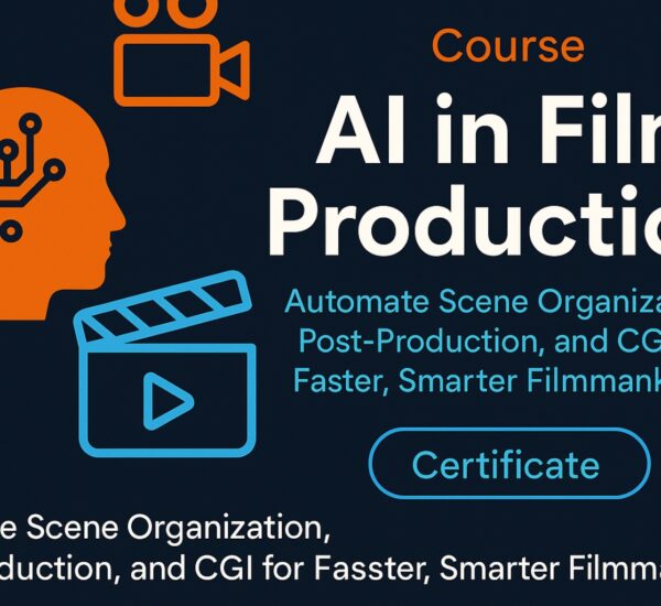 AI in Film Production is a professional course by SmartNet Academy that teaches how to streamline filmmaking using AI for scene planning post-production and CGI while earning a certificate that validates future-ready creative skills in the film industry