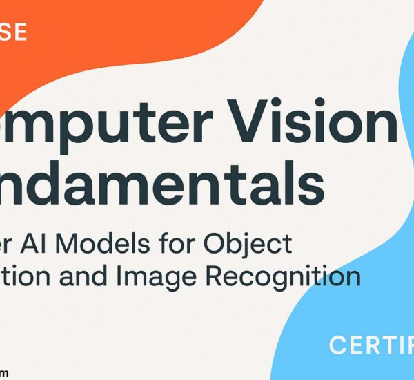 AI for Computer Vision - Master Object Detection and Image Recognition - SmartNet Academy. Gain hands-on skills in computer vision, learn to use AI models for object detection and image recognition, and receive a certificate of completion upon course completion.