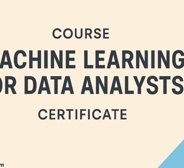 Machine Learning for Data Analysts From Insights to Impact is a course by SmartNet Academy that teaches practical machine learning skills for data analysis and offers a certificate to help professionals advance their careers and make data driven decisions confidently